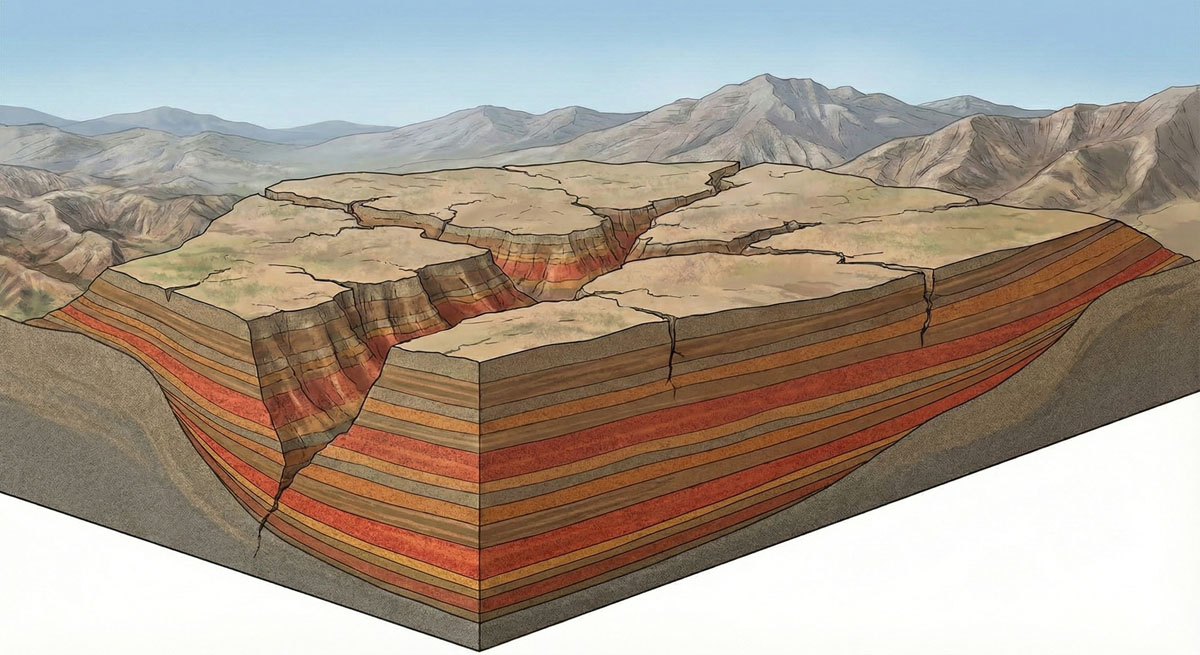 モニュメントバレー形成過程2