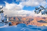 グランドキャニオン雪景色画像